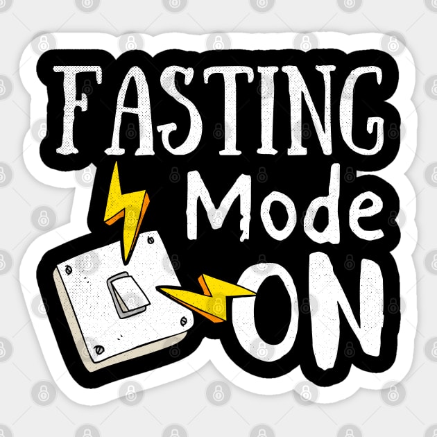 Fasting Mode On Ramadan Vintage Sticker by alyssacutter937@gmail.com